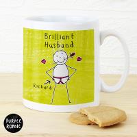 Personalised Purple Ronnie In Pants Mug Extra Image 3 Preview